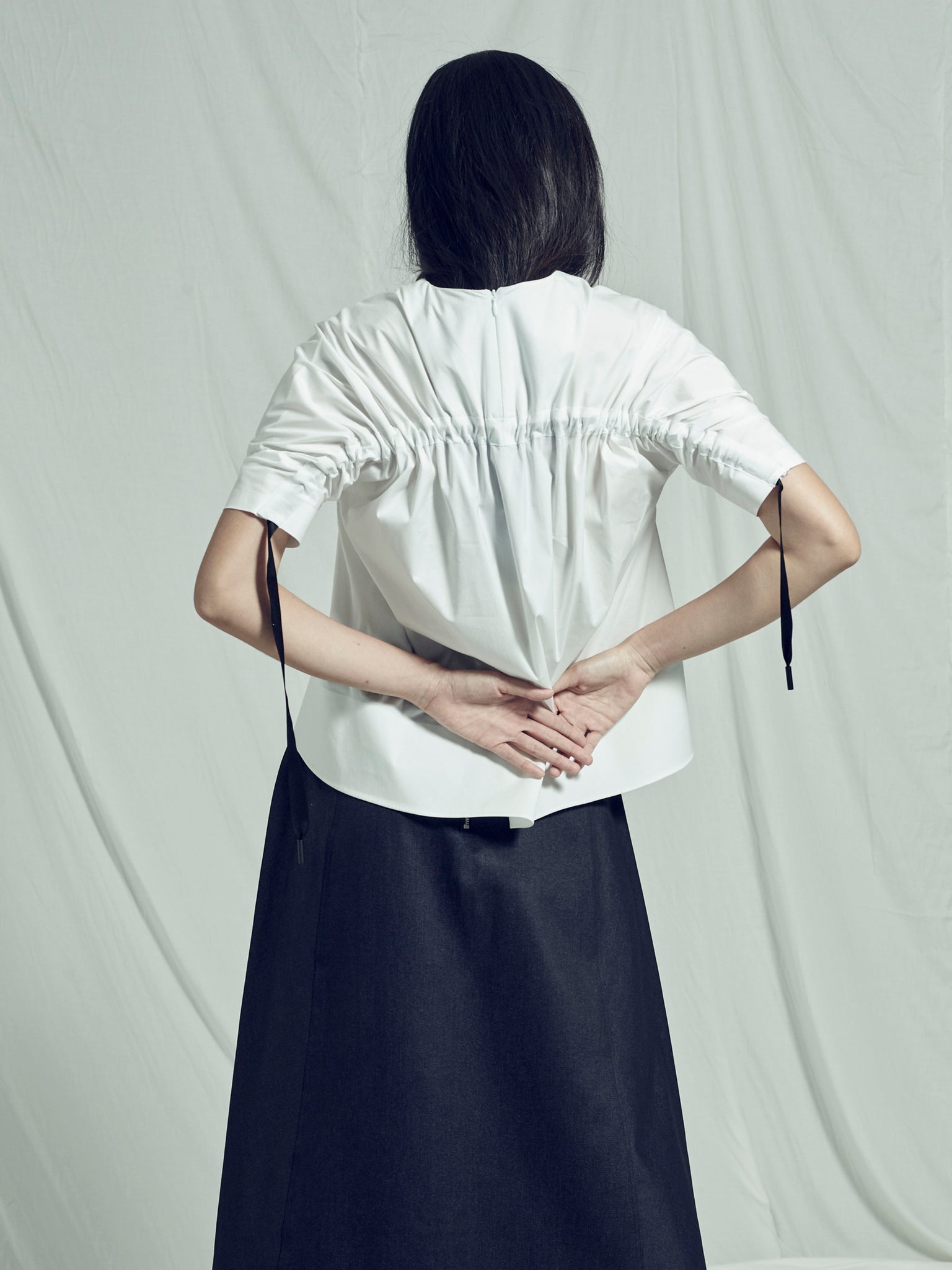 LEAH Gathered Back Top