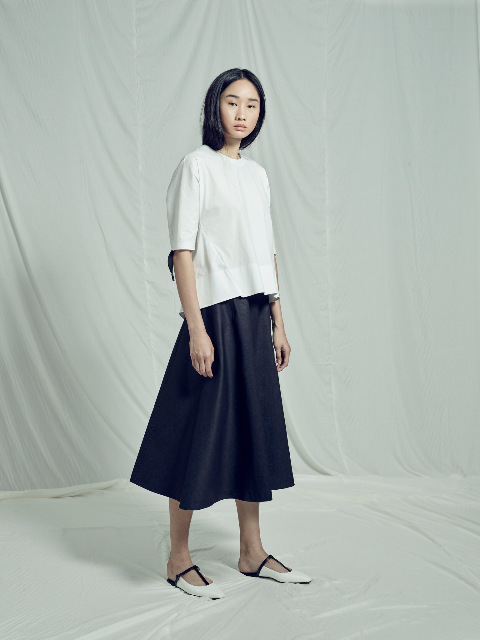 LEAH Gathered Back Top